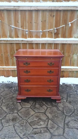Chippendale Style Bachelor's Chest built in 1959 with pull out writing surface Cover