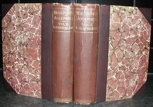 Flavius Josephus JEWISH WARS Works 1889 illus Two Volume Set Antiquities of JEWS - Picture 1 of 10