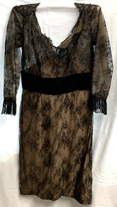 Vestido de encaje vintage OLEG CASSINI - Imagen 1 de 9
