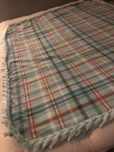 Pioneer Woman Handmade Fleece Blanket With Braided Edge - Picture 1 of 1