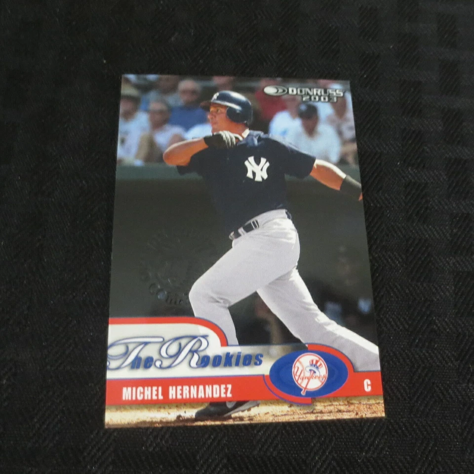2004 Orange County Collection 2003 Donruss Michel Hernandez Yankees Rookie 1     - Image 1 of 2