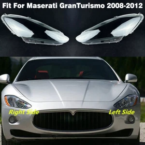 Par de cubiertas de lente de faros de pantalla + pegamento de sellado para Maserati GranTurismo 2008-2012 - Imagen 1 de 5