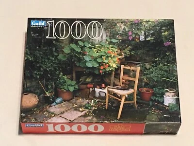 Guild My Corner Garden 1000 Piece Puzzle 04710-13 Hasbro 20x27 NIB FactorySealed - Image 1 of 3