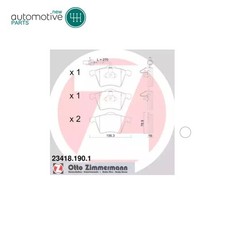 Front ZIMMERMANN 23418.190.1 For FORD GALAXY, SEAT ALHAMBRA, VW SHARAN