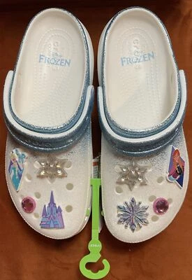 Zuecos Frozen para adultos de los parques de Disney de Crocs para mujer Elsa y Anna nuevos sin caja Foto 1 de 4