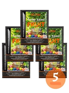 5X Alcotec Fruit Turbo Yeast CHEAPEST PRICE Home Brew 60g - Picture 1 of 2