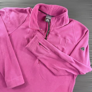 Nike ACG Fleece Jacket Women XL Fit Therma 1/2 Zip Pullover Pink Rare 90s Y2K - Picture 1 of 14