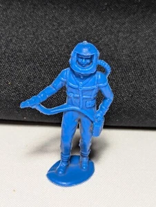 Figura de colección azul Marx/MPC astronauta hombre espacial ejército hombres c. 1960 1970 - Imagen 1 de 3