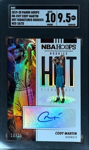 2019-2020 Hoops Cody Martin Rookie Auto Numbered SGC 9.5 /25 #HR-CMT #’d - Picture 1 of 5