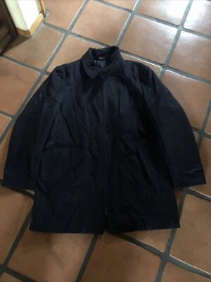 Top coat masculino Hathaway platina lã/cashmere italiano tamanho XXL 52 azul 3/4 L - Imagem 1 de 4