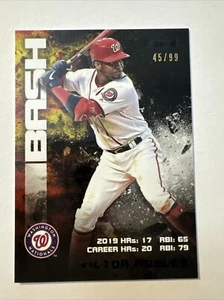 2020 Topps Stadium Club Bash and Burn Victor Robles Black /99 #BAB-10 Nationals - Picture 1 of 2