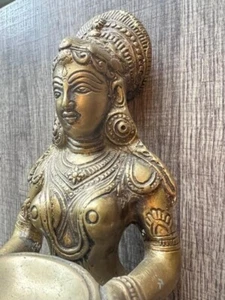 VERY Old Bronze Statue of Lakshmi - Picture 1 of 9