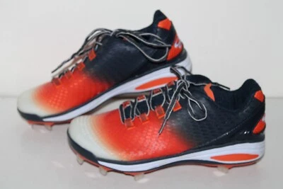 Boombah Baseball Cleats, Navy/Orange/White, Metal, Men's US Size 6.5 - Image 1 of 4
