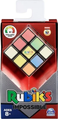 CUBO DI RUBIK'S 3x3 SPIN MASTER IMPOSSIBLE, PER BAMBINI 8+, COLORI, ROMPICAPO - Immagine 1 di 4