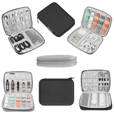 Kabel Elektronik Zubehör Tasche Reise Organizer Aufbewahrungstasche USB Netzteil - Bild 1 von 3