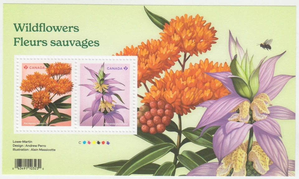 Canada - #3413 Wildflowers Souvenir Sheet (Flowers) - MNH - Image 1 of 1