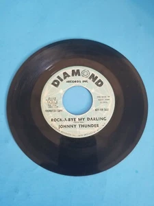 ROCK-A-BYE MY DARLING/THE ROSY DANCE-JOHNNY THUNDER DIAMOND 45RPM PROMO. - Picture 1 of 4