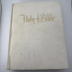 1963 HOLY BIBLE Catholic Version Illustrated Good Counsel Publishing LARGE HC - Picture 1 of 6