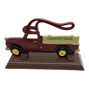Vtg. Cast Iron Chestnut Creek Red Truck Nutcracker on Base - Picture 1 of 5