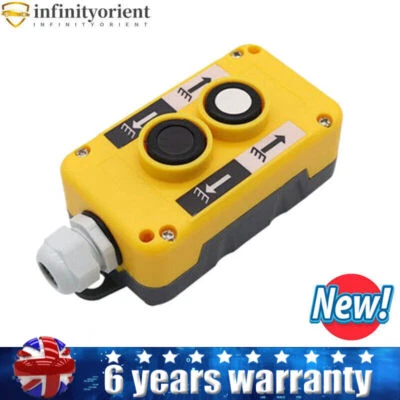 Crane Pendant Control Switch Box Hoist Lift Controller Hoist Push Button COP-2B