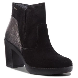 SCARPE TRONCHETTO DONNA IGIECO IGI E CO 2180911 PELLE NERO ORIGINALE AI NEW - Picture 1 of 7