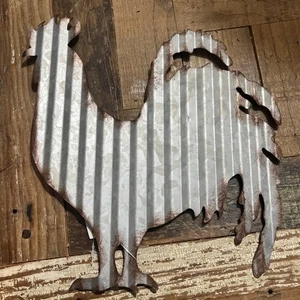 Rooster METAL SIGN Rustic Country Primitive Kitchen Home Decor FARM BARN ANIMALS - Picture 1 of 3