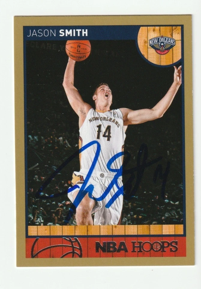 杰森·史密斯签名 2013-14 帕尼尼 NBA Hoops 金卡 #235 签名亲笔签名正品认证 — 第 1/1 张图片