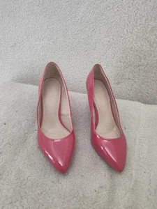 Kelly Katie donna tacco 10 rosa vernice slip on punta stiletto pompa - Foto 1 di 19