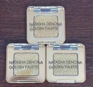 3x NATASHA DENONA GOLDEN EYESHADOW PAETTE 0.14oz / 4 g. ea SHADE : ORO 201M NEW - Picture 1 of 2