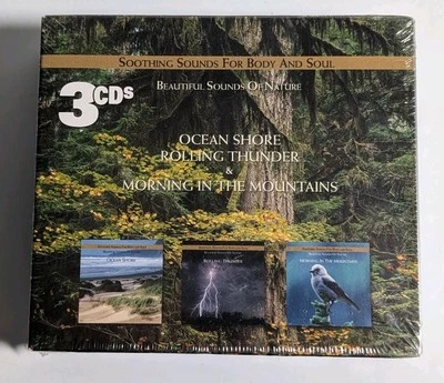 NEW Soothing Sounds for Body & Soul: Beautiful Sounds of Nature 3 CD Set Sealed - Image 1 of 4