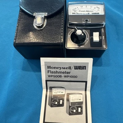 Medidor de Flash Wein Honeywell WP500B en Estuche Original Probado y Funciona De Colección V25 Foto 1 de 4