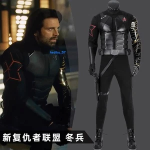 The Avengers Winter Soldier Bucky Barnes Cosplay Costume Outfit for Men Hallowe - Picture 1 of 24