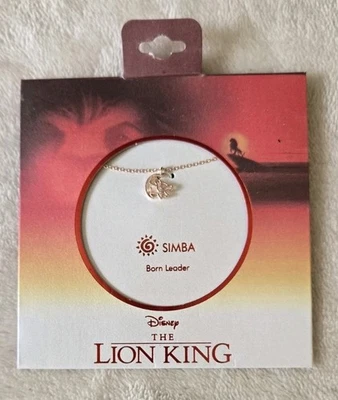 Disney The Lion King Simba Rose Gold Necklace Born Leader Dainty Small LA Rocks - Image 1 of 4