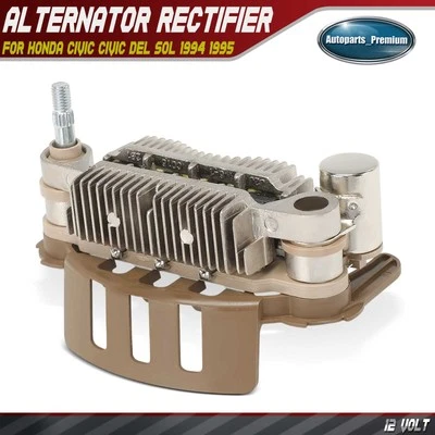 Diodo rectificador alternador con trío para Honda Civic Civic del Sol 1994 1995 1,5 L Foto 1 de 4