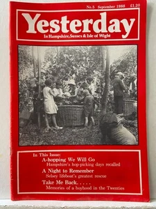 Yesterday In Hampshire, Sussex & IOW Magazine #5 September 1988 774G - Imagen 1 de 2