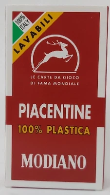 Mazzo di Carte Regionali Piacentine n 81 Modiano Lavabili 100% (da..