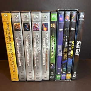 Lot of 10 Star Trek Movie DVDs Collector's Editions, Nemesis, Next Generation - Imagen 1 de 1