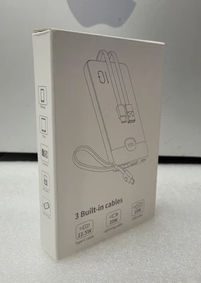 Genuine 10000mAh 22.5W Ultra Fast charger Power Bank lightening USB-C USB-A - Image 1 of 4