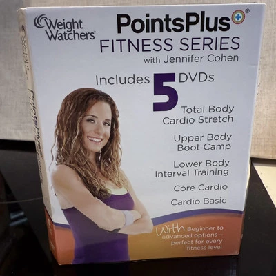 Weight Watchers Point Plus Fitness - Jennifer Cohen 5 DVD's MINT Free Fast Ship - Image 1 of 4