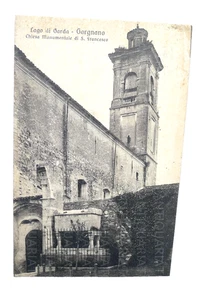 1928 CARTOLINA  ERCOLANO CAPPI   LAGO DI GARDA CHIESA S. FRANCESCO DI GARGNANO - Foto 1 di 2