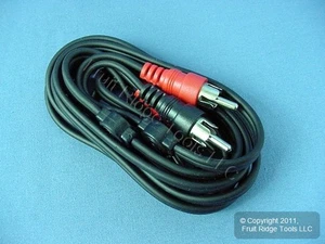 Leviton 6 ft Audio Stereo Video Transfer Patch Cable RCA Plug Shielded C5451-6 - Picture 1 of 4