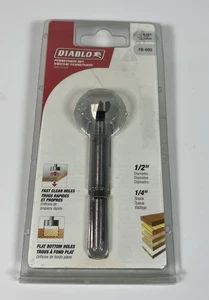 Diablo FB-003 Forstner Bit 1/2" Dia. x 3-1/2" L Steel 1/4" Round Shank - Picture 1 of 3