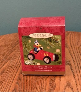 New Old Stock VTG Hallmark Mickey & Co. Donald Goes Motoring Ornament In Box - Picture 1 of 5