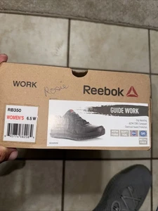 Reebok Work Damen rutschfeste Lederschuhe schwarz - RB350 6,5 - Bild 1 von 11