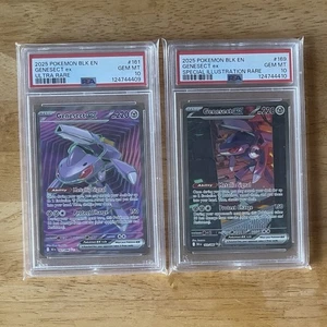 PSA 10 Sequential Certs GENESECT EX 161 & GENESECT EX SIR 169 Pokemon Black Bolt - Picture 1 of 8