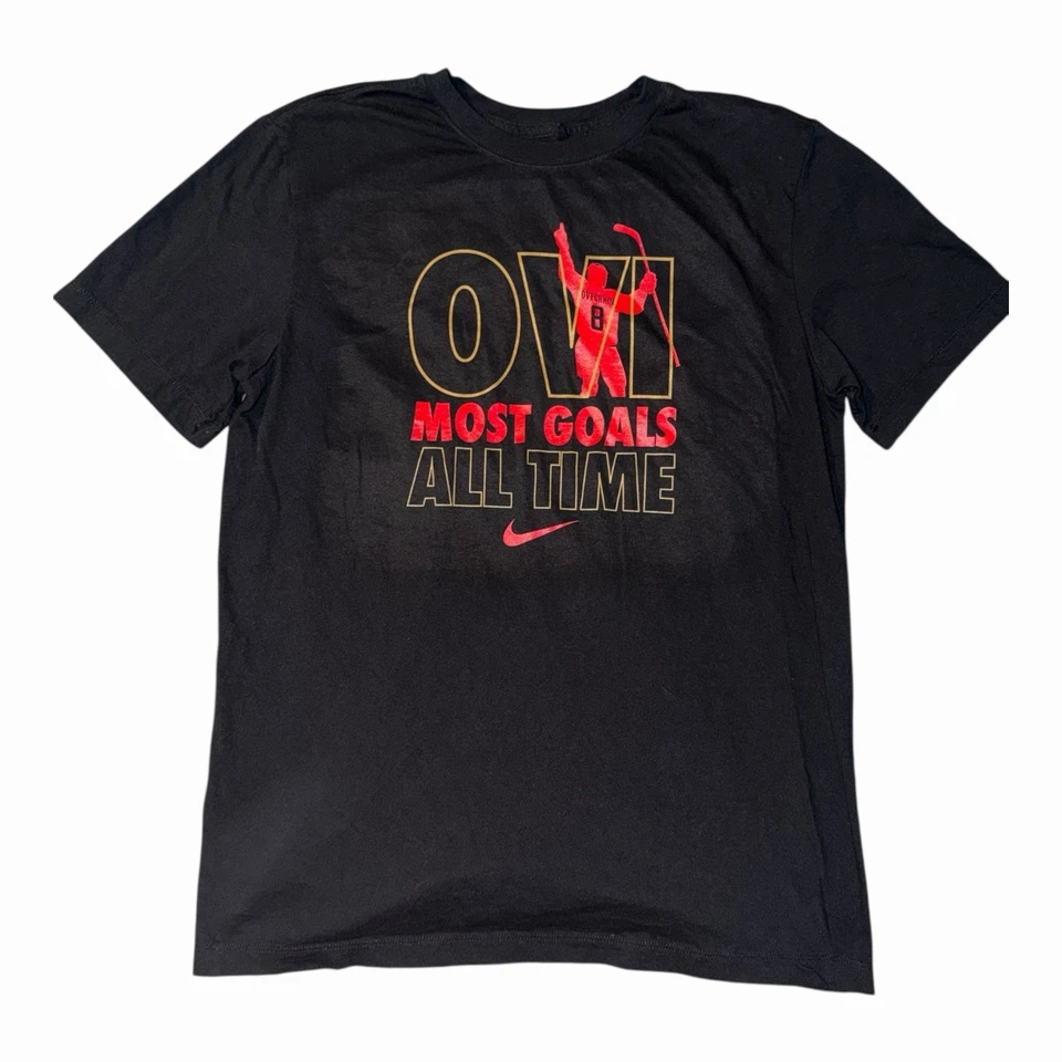 Camiseta Nike Alexander Ovechkin Negra Washington Capitals Para Hombre Mediana Foto 1 de 4