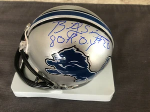 BILLY SIMS AUTOGRAPH MINI HELMET DETROIT LIONS - Picture 1 of 1
