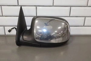 99-02 Chevy GMC Truck SUV GMT800 Left Driver Chrome Power Door Mirror - Picture 1 of 17