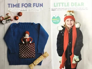 CHILDS ELF XMAS JUMPER + REINDEER HAT & SCARF & KNITTING PATTERN Please See Note - Picture 1 of 10
