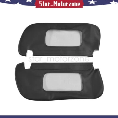 New Sun Visor Replacement Cover Leather Black Fits 1994-2001 Dodge RAM 1500 - Изображение 1 из 4